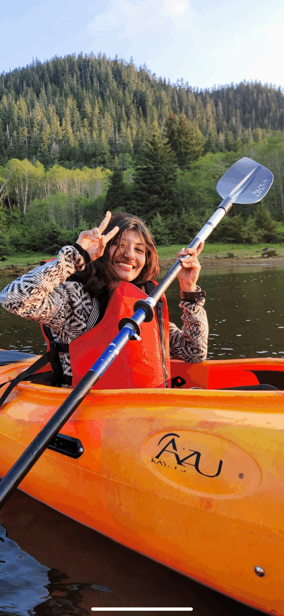 Kayaking near Prince Rupert, a source image used by Eagle Bluff